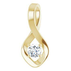 14K Yellow Sapphire Pendant       - 86421:60020:P