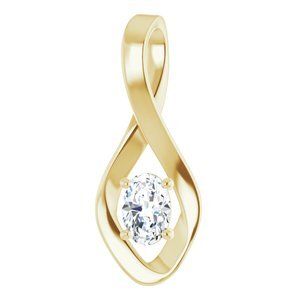 14K Yellow Sapphire Pendant       - 86421:60051:P