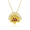 14K YG Lehua Pendant, Hawaiian Inspired  Pendant, FLP-36236/ YG