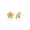 14K YG Ombre Plumeria Latchback Earring, Hawaiian Inspired  Earring, FPE-35699/YS