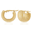 14kg 13mm Faceted Band Hoop Earrings - 21-4238-T