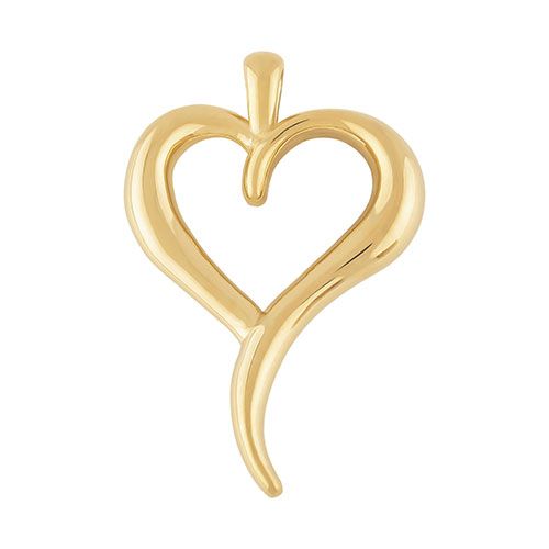 14kg Freeform Fluid Heart Pendant Pendants / Charms - 21-657