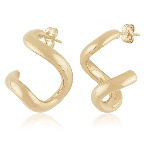 14kg Freeform Twist Drop Earrings - 21-3372