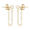 14kg Fw-pearl Sweep Earrings - 01-022-FP