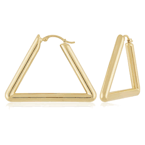 14kg Large Triangle Hoop Earrings - 21-4234