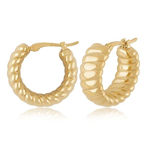 14kg Multi Twist Hoop S-d Earrings - 21-4219