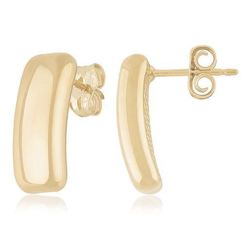 14kg Soft Rectangle Stud Earrings - 21-3384