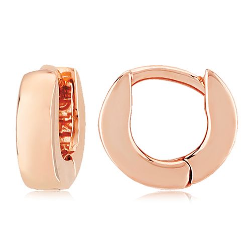 14krg X-sm 3x10mm Hinged Hoop Earrings - 03-700R