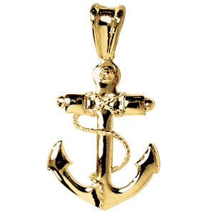 14ky Anchor Pendant Xl - YPANCXL