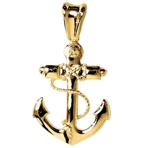 14ky Anchor Pendant Xl - YPANCXL
