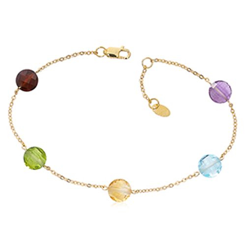 14ky Multi Color Brac 7-7.5 Inch Adjustable Bracelet - 902576MIX7-5