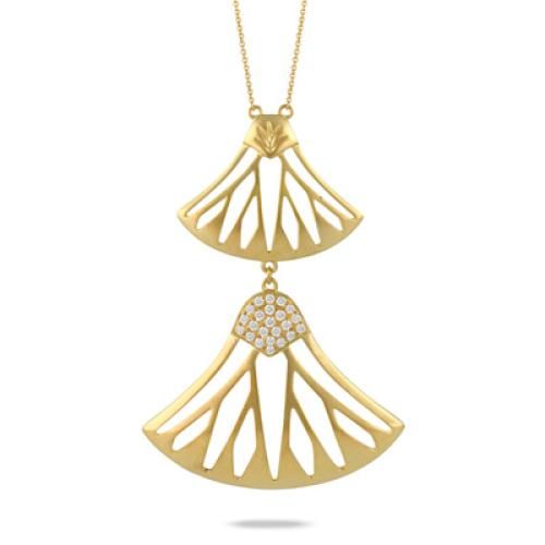 185k Yellow Gold Diamond Necklace - N9826