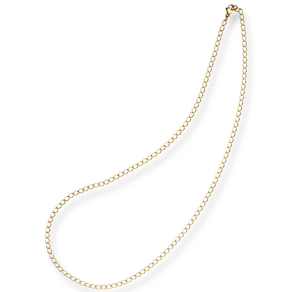 18K Belcher Flat Chain to fit larger pendants  - RFG301-18