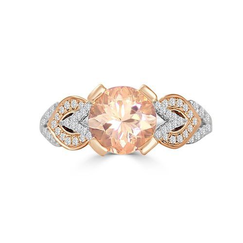18K Pink Gold One-Of-A-Kind Morganite Ring