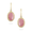 18k Rose Gold Diamond Earring Pink Opal  - E6794PO