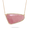 18k Rose Gold Diamond Necklace With Pink Opal  - N6540PO