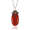 18k Rose Gold Diamond Pendant With Black And White Diamond With White Topaz Over Red Agate  - P6169BRA