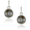 18k White Gold Diamond Earring With Grey Moonstone  - E6022GMS