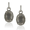 18k White Gold Diamond Earring With Grey Moonstone  - E6030GMS