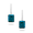 18k White Gold Diamond Earring With London Blue Topaz  - E9421LBT-1