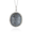 18k White Gold Diamond Pendant With Black And White Diamond With Grey Moonstone  - P5968GMS