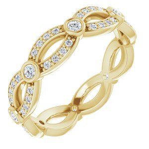 18K Yellow 1/2 CTW Diamond Eternity Band   - 122006:111:P