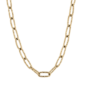 18k Yellow Gold 24-inch Rectangle Fancy Chain  - R-24
