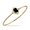 18k Yellow Gold Diamond Bracelet With Black Onyx Center Stone  - B9680BO