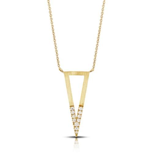 18k Yellow Gold Diamond Necklace - N8496