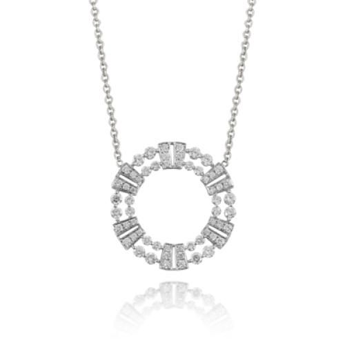 18k Yellow Gold Diamond Necklace - N8803