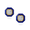 18k Yellow Gold Invisible Set Diamond Earring With Lapis - E9176LP-1