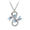 2 Turquoise Dragonfly Necklace-White Sapphires  Sterling Silver - NN0600YA