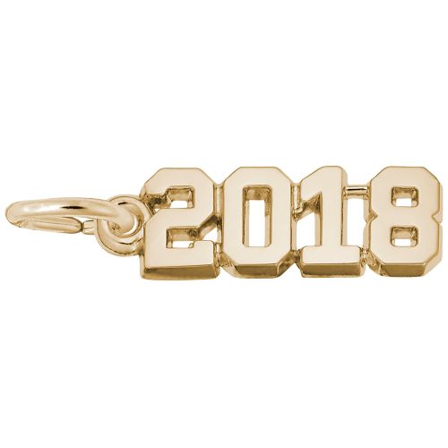 2018 Graduation Charm - 14K Gold - 10-3818-14kg