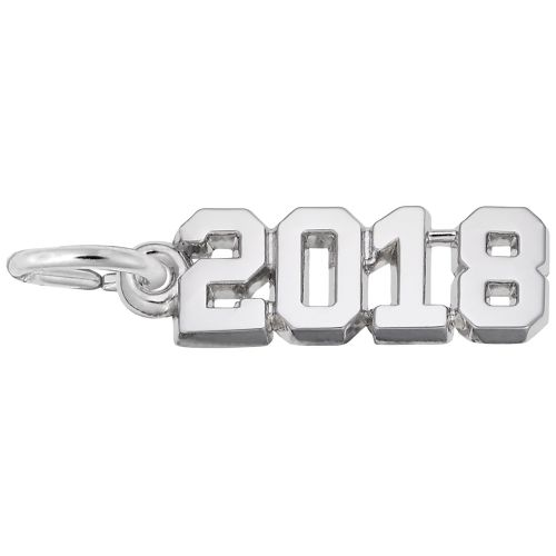 2018 Graduation Charm - Sterling Silver - 10-3818-ss