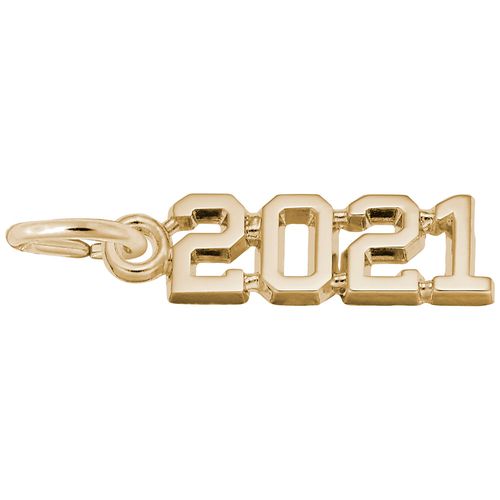 2021 Graduation Charm - Gold Plated - 10-3821-gp