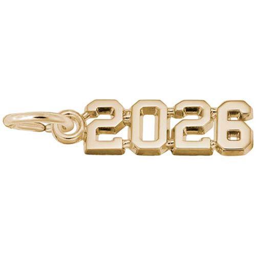 2026' Charm 10K Gold - 10-3826-0-10K