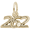 26.2 Marathon Running Plain Charm 10K Gold - 10-2744