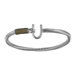 3.5mm Hook Cable Hook Bracelet  W/14ky Wraps 8.0  - CBLC35HK80