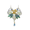 35mm Art Nouveau Fairy Necklace - Blue and Green Plique a Jour Enamel  Sterling Silver   - NN0559YA