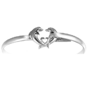 4mm Dolphin Heart Hook Bracelet W/imi Opal 7.0  - S4OPDOLHRT70