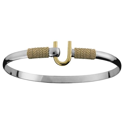 4mm Hook Bracelet W/14ky Double Wraps & Hook 7.0  - C42CW270