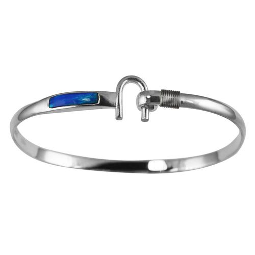 4mm Opal Inlay Hook Bracelet Opal & Wraps 7.5  - S4OINHK75
