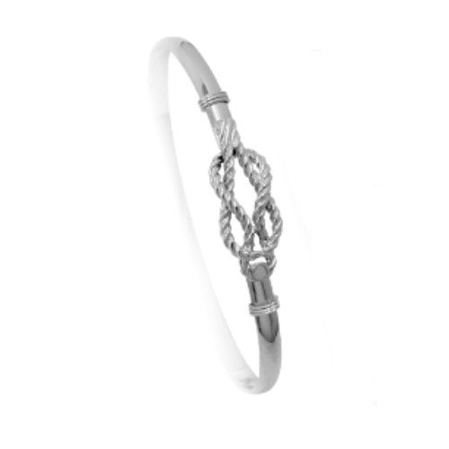 4mm Sailors Knot Hook Bracelet W/wraps 7.5  - S4SK75