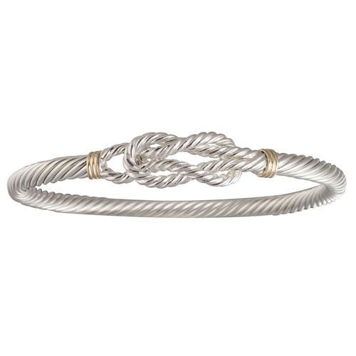 5mm Sailors Knot Cable Hook Bracelets With 14ky Wraps 6.0  - CBLC5SK60