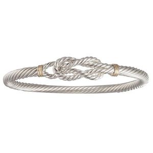 5mm Sailors Knot Cable Hook Bracelets With 14ky Wraps 6.0  - CBLC5SK60
