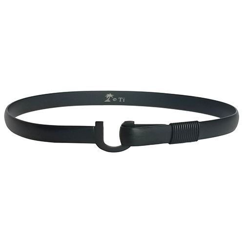 6mm Black Matte Finish Titanium Hook Bracelets