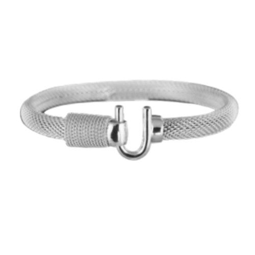 6mm Caribbean Hook Mesh Hook Bracelet 6.5  - S6ME65