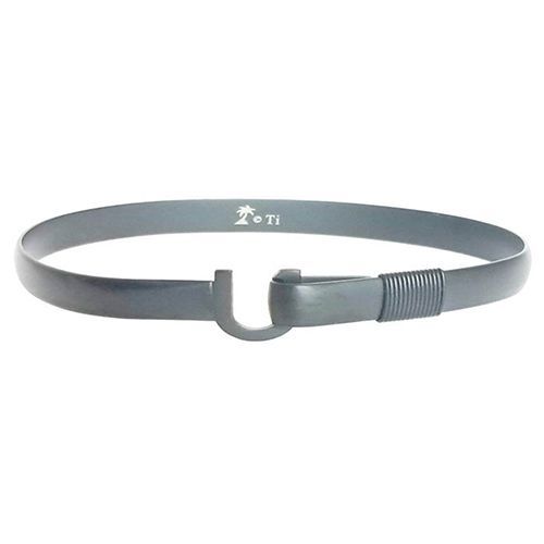 6mm Nautical Gray Matte Finish Titanium Hook Bracelets