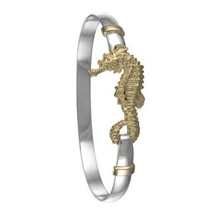 6mm Seahorse Hook Bracelets. W/14ky Wraps & Head 7.0  - C62CSH70
