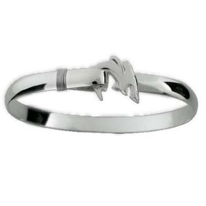 6mm Shark Hook Bracelets W/wraps 6.5  - S6SHAHK65